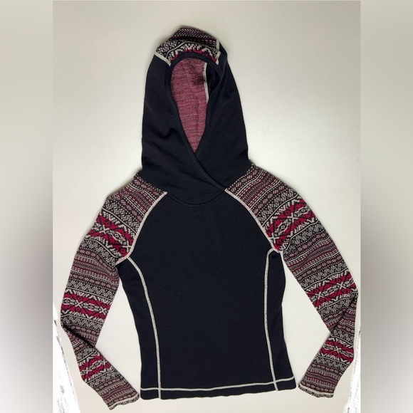 Telluride 100% Merino Wool Women’s Small Base Layer Pullover Hooded Sweatshirt - Picture 1 of 6